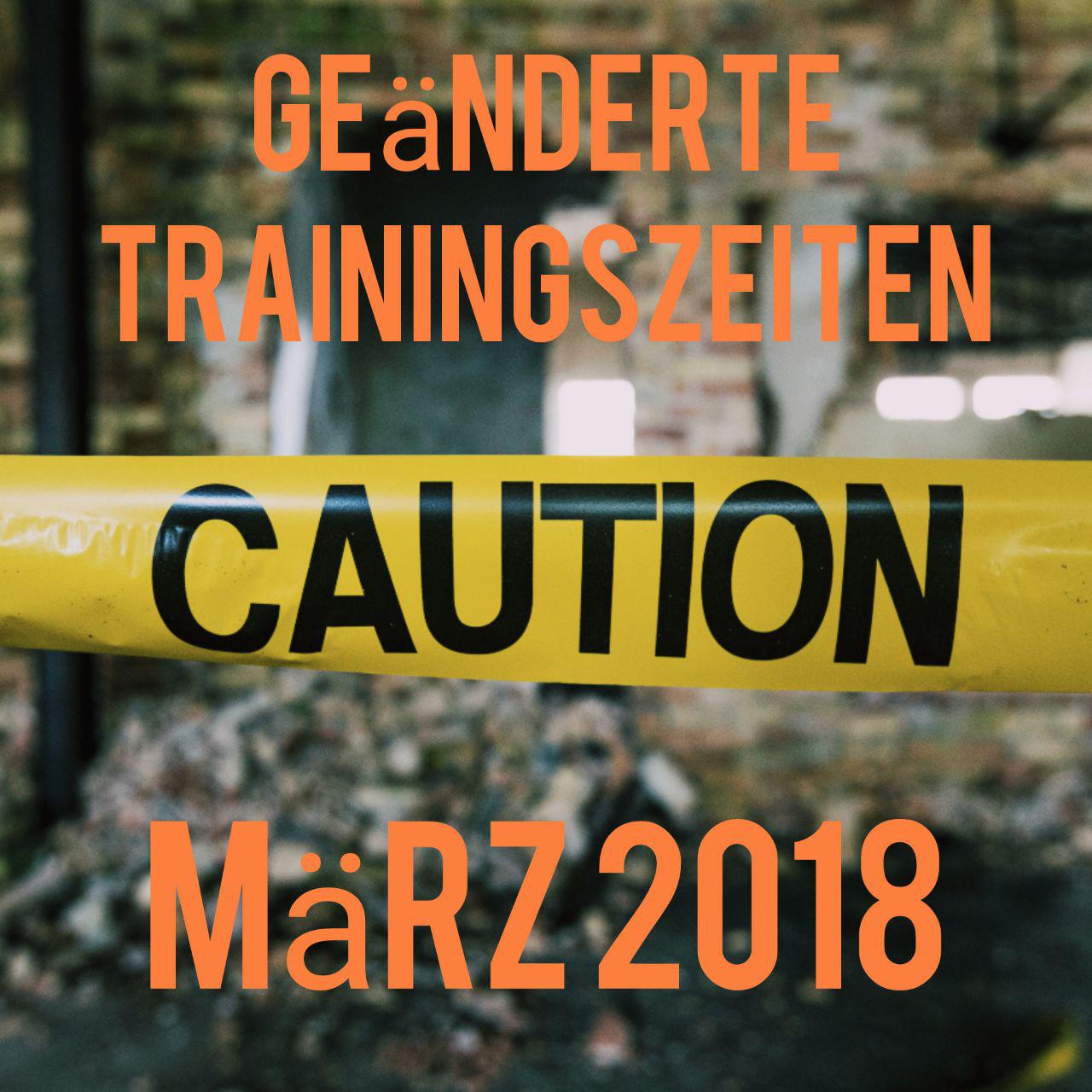 You are currently viewing Zusätzliche Trainingszeit im März 2018